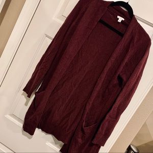 BP. Maroon cardigan